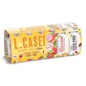 Yogur líquido de fresa y plátano/coco y piña L-Casei Dia pack 12 x 100 g
