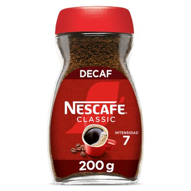 Café soluble descafeinado Nescafé frasco 200 g-0 Café soluble descafeinado Nescafé frasco 200 g-0
