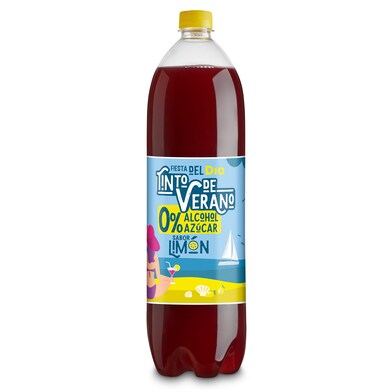 Tinto de verano sin alcohol con limón Fiesta del dia botella 1.5 l-0 Tinto de verano sin alcohol con limón Fiesta del dia botella 1.5 l-0