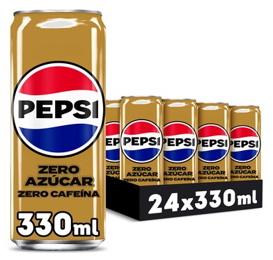 Refresco de cola zero azúcar zero cafeína Pepsi pack 24 x 33 cl-0 Refresco de cola zero azúcar zero cafeína Pepsi pack 24 x 33 cl-0