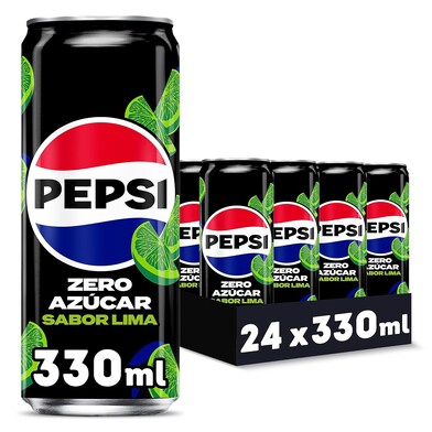 Refresco zero azúcar sabor lima Pepsi pack 24 x 33 cl-0 Refresco zero azúcar sabor lima Pepsi pack 24 x 33 cl-0