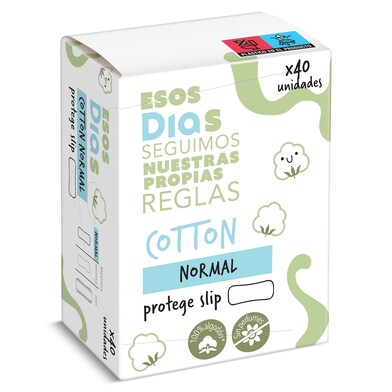 Protegeslips algodón normal Esos Dias caja 40 unidades-0 Protegeslips algodón normal Esos Dias caja 40 unidades-0