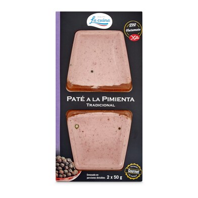 Paté de cerdo a la pimienta 2 unidades La cuina blister 100 g-0 Paté de cerdo a la pimienta 2 unidades La cuina blister 100 g-0