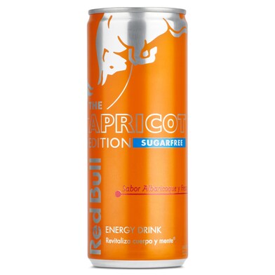 Bebida energética sabor albaricoque sin azúcar Red bull lata 250 ml-0 Bebida energética sabor albaricoque sin azúcar Red bull lata 250 ml-0