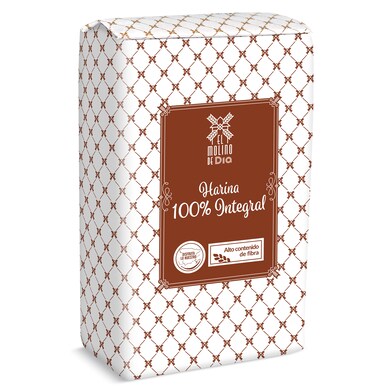 Harina de trigo 100% integral El molino de Dia paquete 1 Kg-0 Harina de trigo 100% integral El molino de Dia paquete 1 Kg-0
