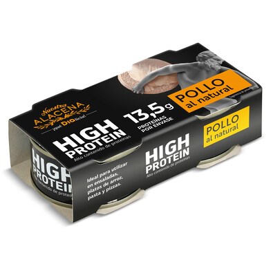 Pollo al natural alto en proteínas Nuestra Alacena de Dia lata 2 x 52 g-0 Pollo al natural alto en proteínas Nuestra Alacena de Dia lata 2 x 52 g-0