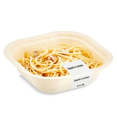 Espaguetis a la carbonara bandeja 350 g-0 Espaguetis a la carbonara bandeja 350 g-0