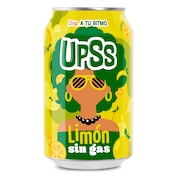 Refresco sin gas de limón Upss lata 33 cl