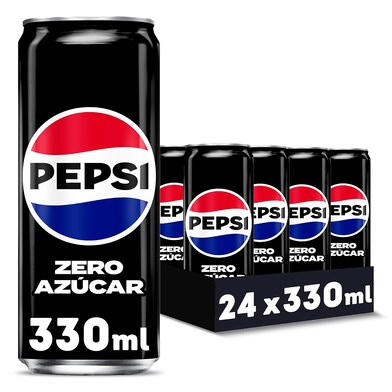 Refresco de cola zero azúcar Pepsi pack 24 x 33 cl-0 Refresco de cola zero azúcar Pepsi pack 24 x 33 cl-0