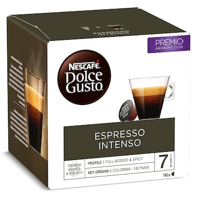Café en cápsulas espresso intenso Nescafé Dolce Gusto caja 16 unidades-0