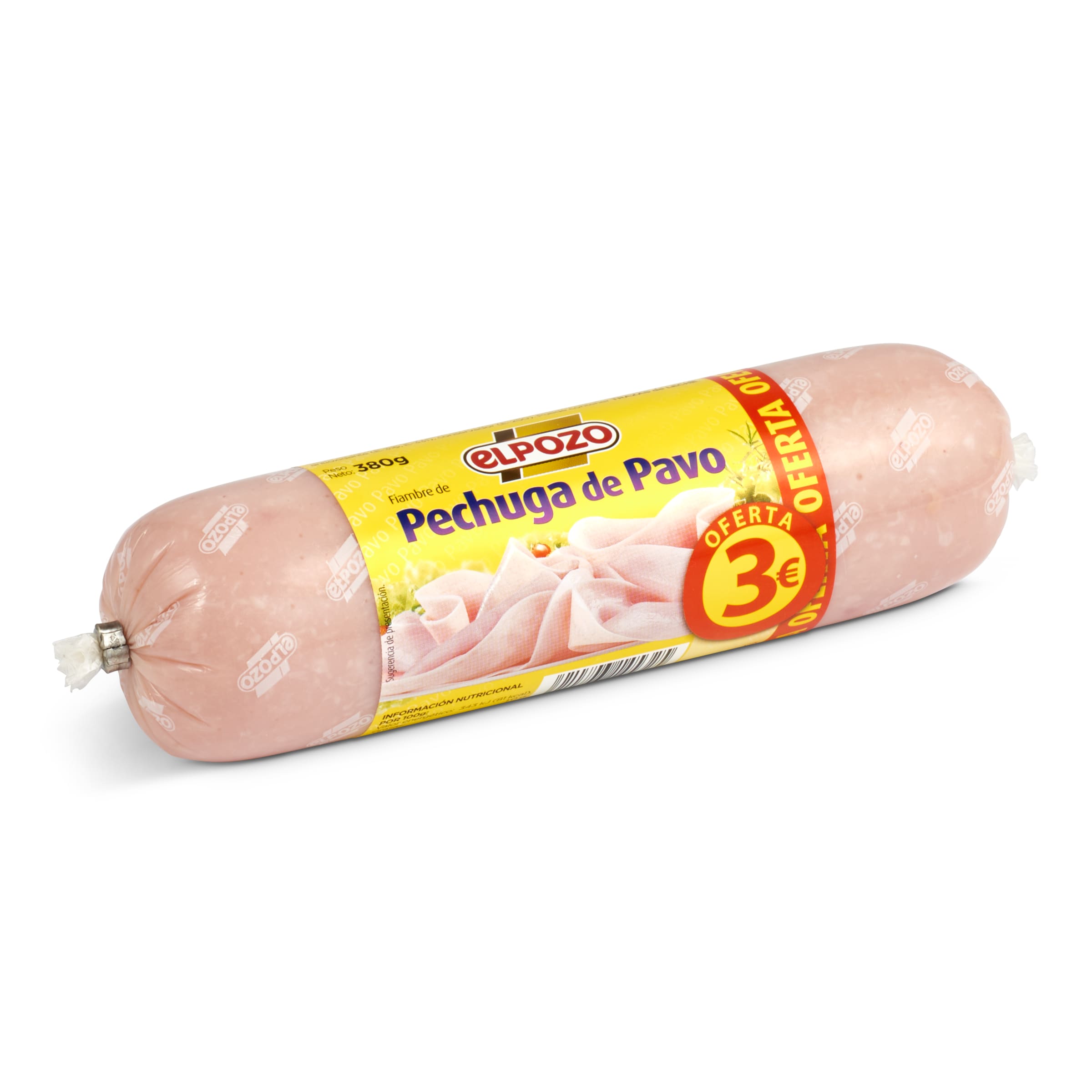 ELPOZO pechuga de pavo mini pieza 380 gr