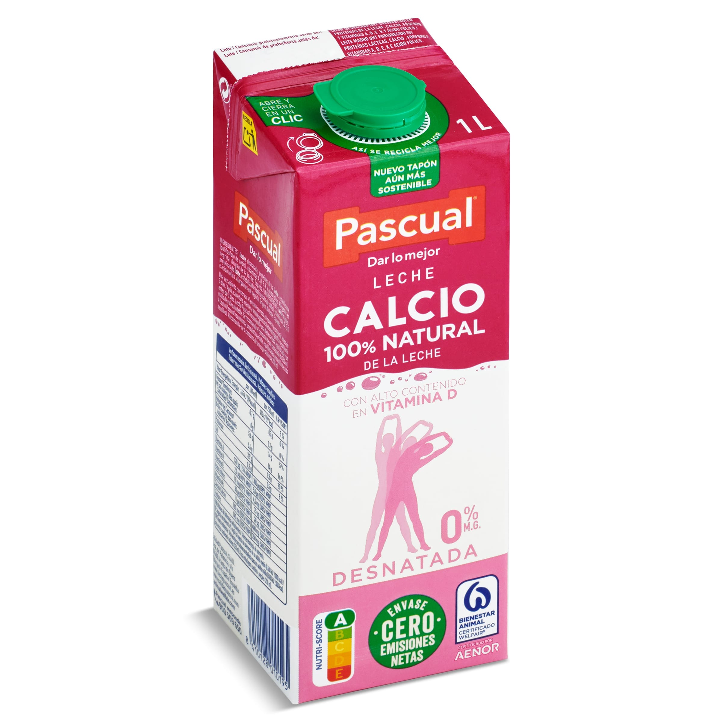 Pascual leche semidesnatada 1 litro