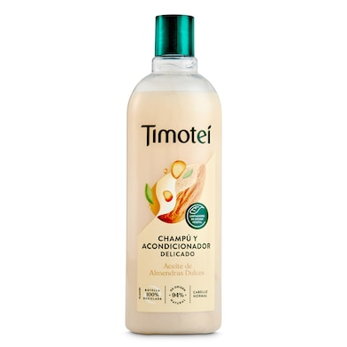 Champú y acondicionador dos en uno delicado cabello normal Timotei botella  400 ml - Supermercados DIA