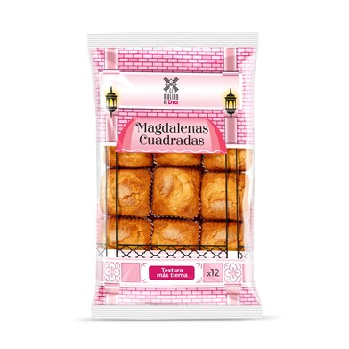 Magdalenas cuadradas El molino de Dia bolsa 350 g-0 Magdalenas cuadradas El molino de Dia bolsa 350 g-0