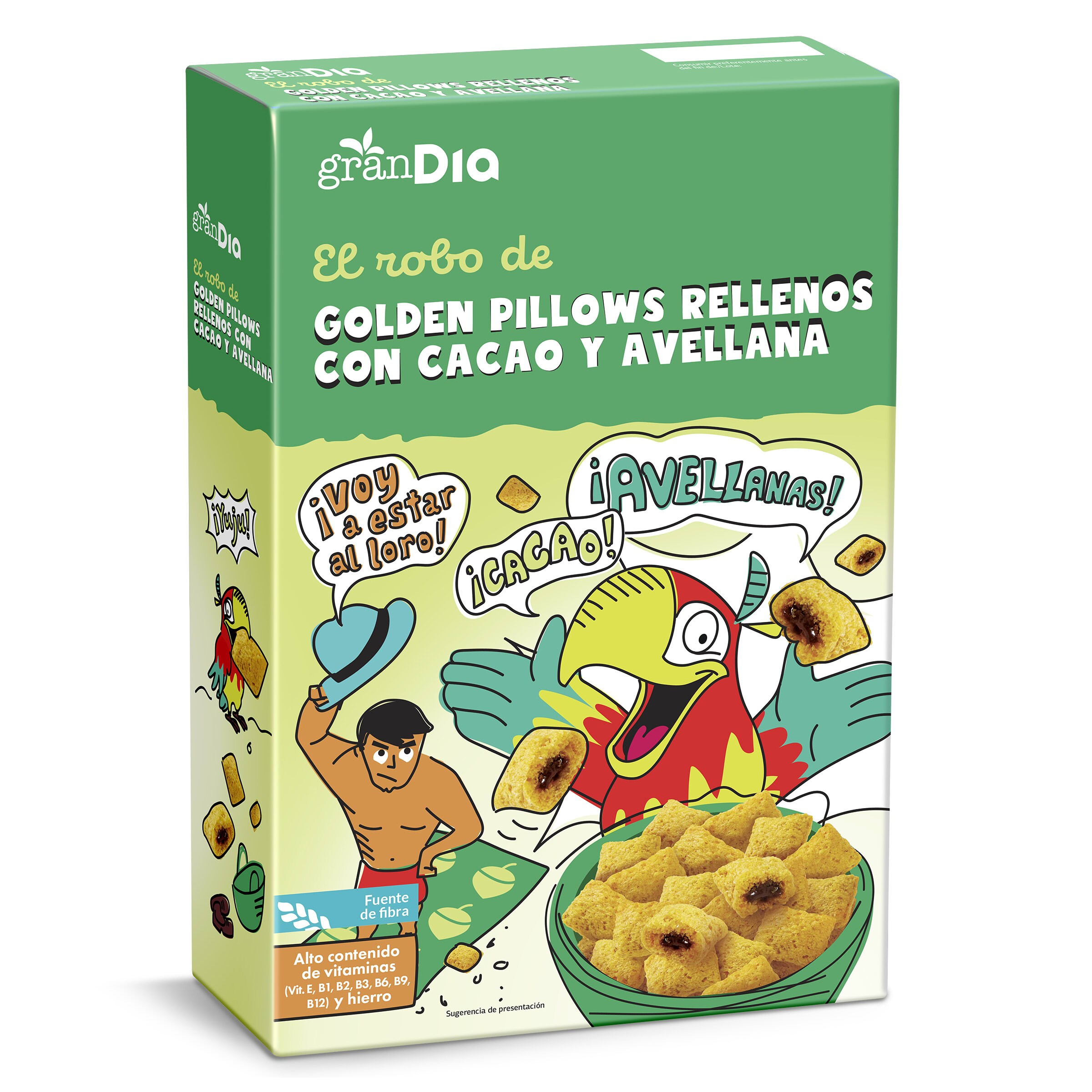 Barritas de cereales con avellanas Gran Dia caja 150 g