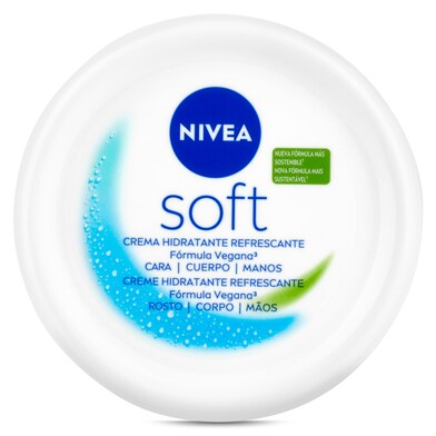 Crema hidratante refrescante Nivea soft bote 200 ml-0 Crema hidratante refrescante Nivea soft bote 200 ml-0