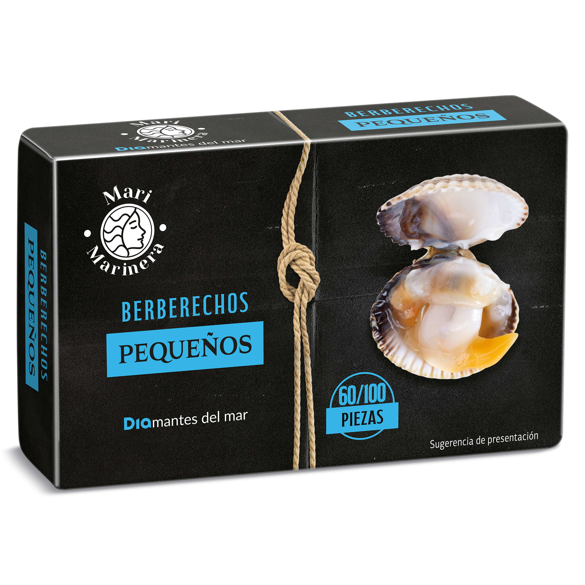 DIA MARI MARINERA berberechos al natural 60/90 piezas lata 63 gr