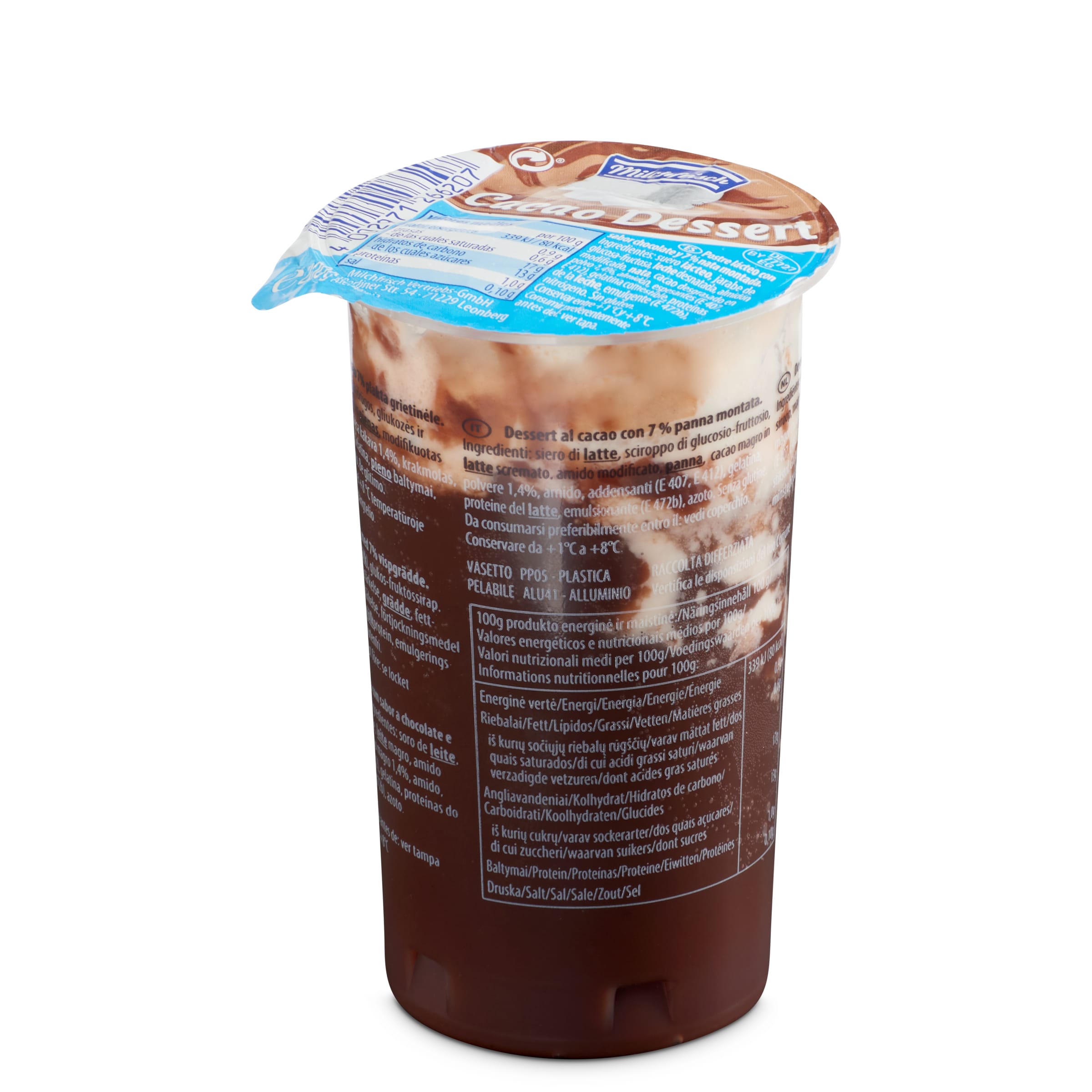 Copa chocolate con nata 200 gr