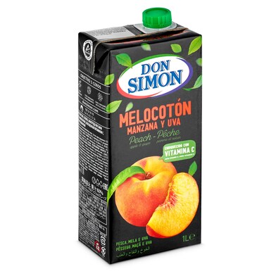 Zumo melocotón uva y manzana Don Simón brik 1 l-0