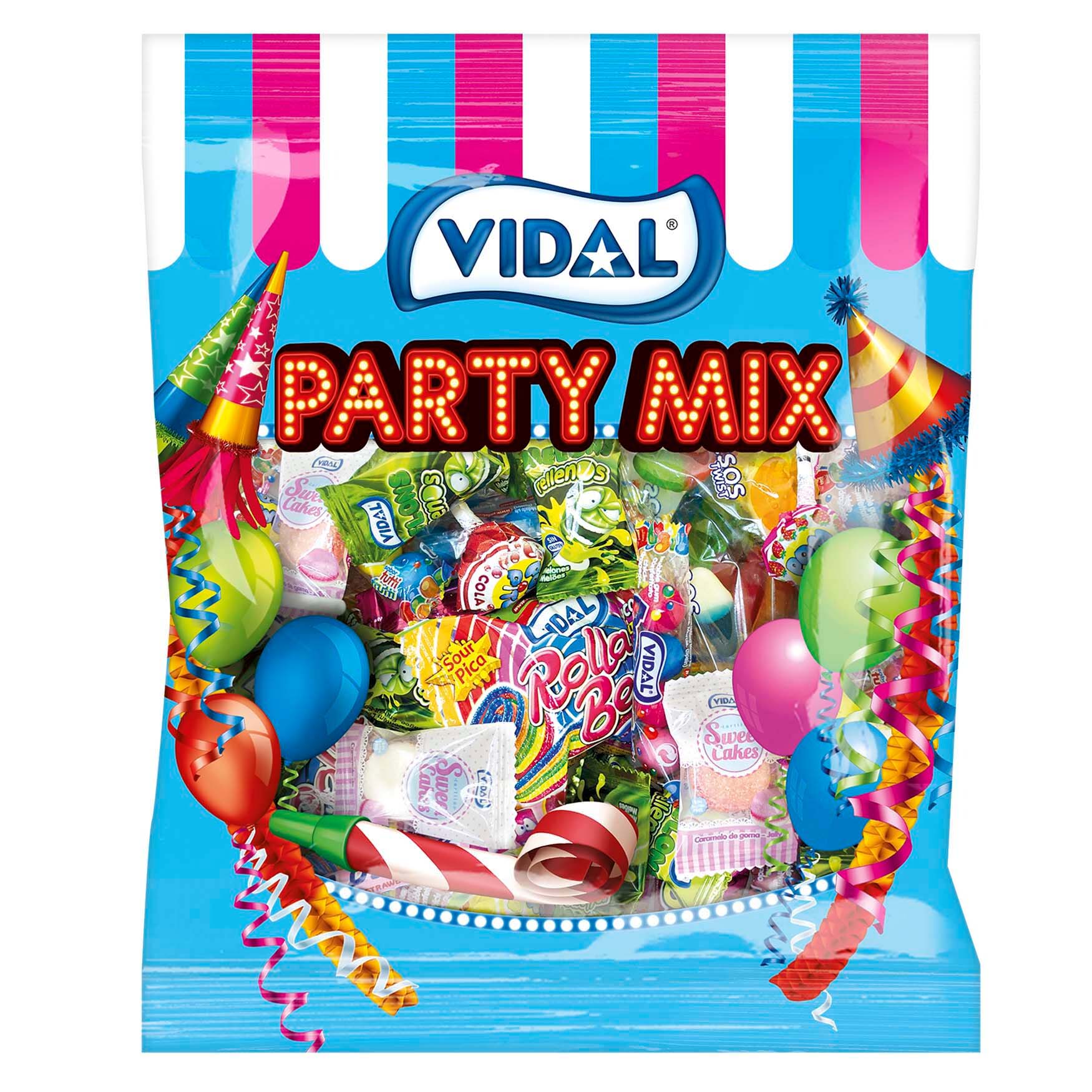 VIDAL surtido gominolas party mix bolsa 150 gr