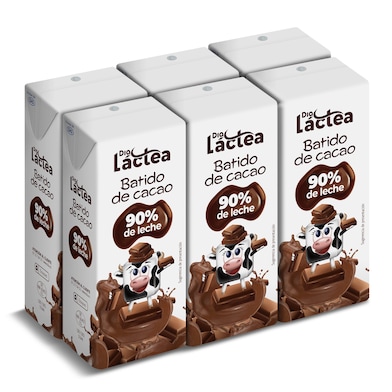 Batido de cacao 90% Dia lactea brik 6 x 200 ml - Supermercados DIA