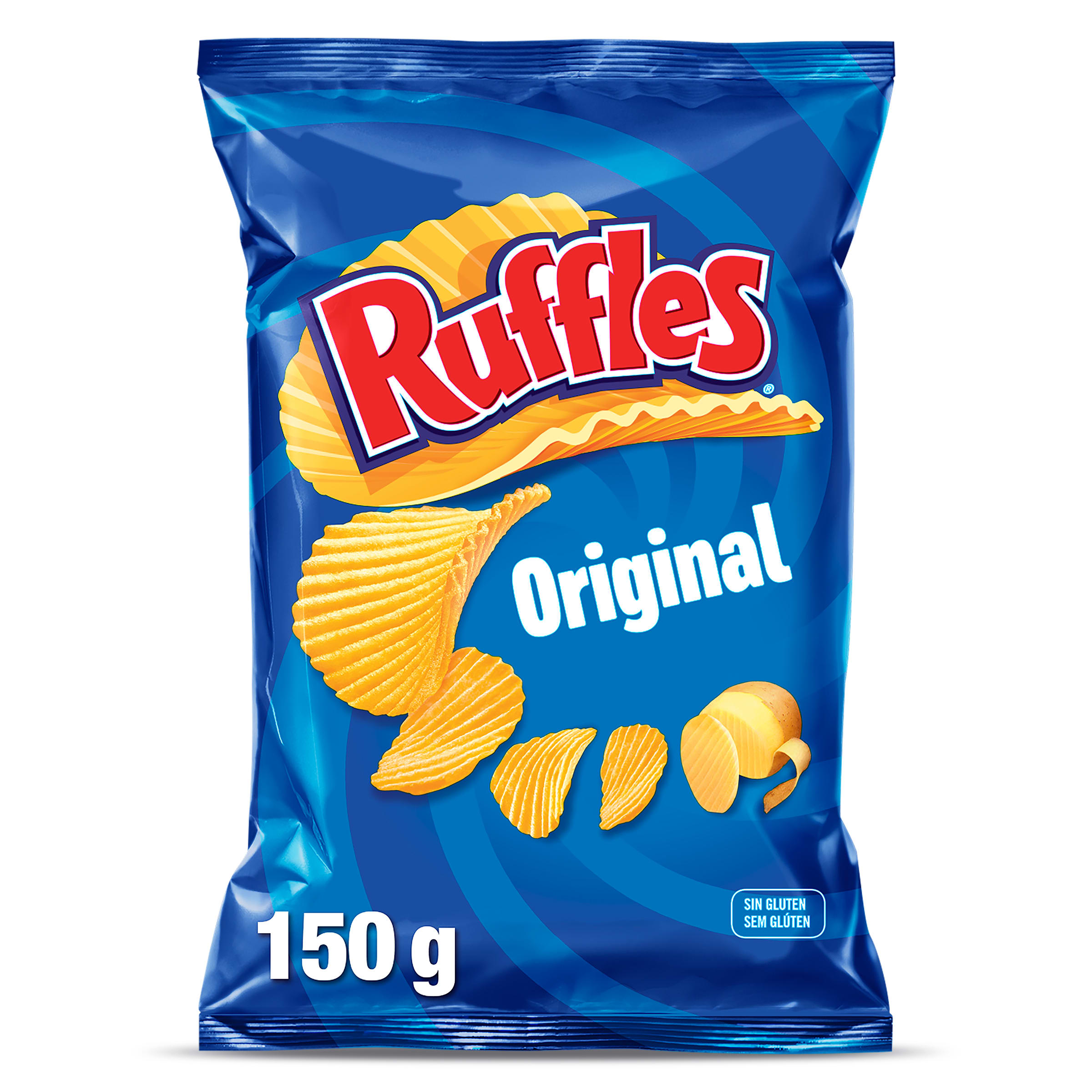 RUFFLES patatas fritas onduladas original bolsa 160 gr