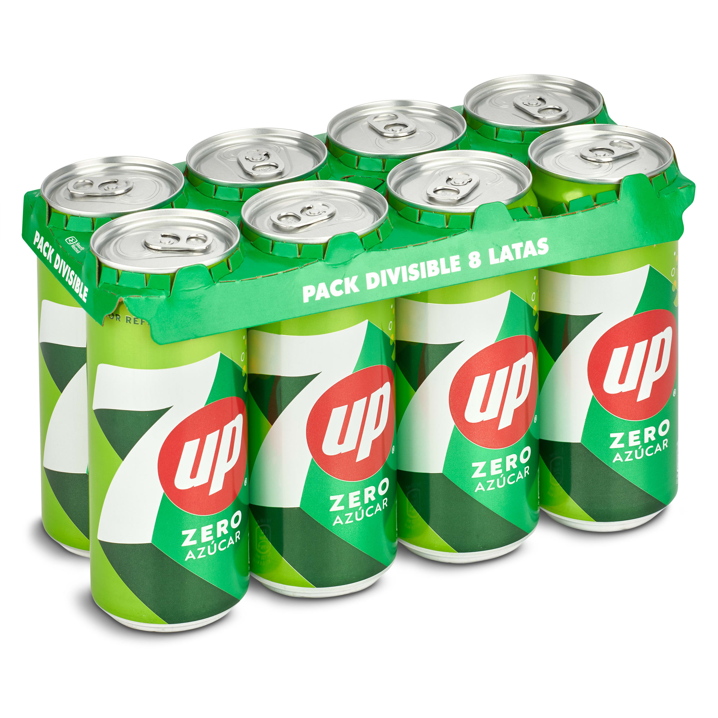 Refresco de lima-limón zero azúcares Seven up pack 8 x 33 cl