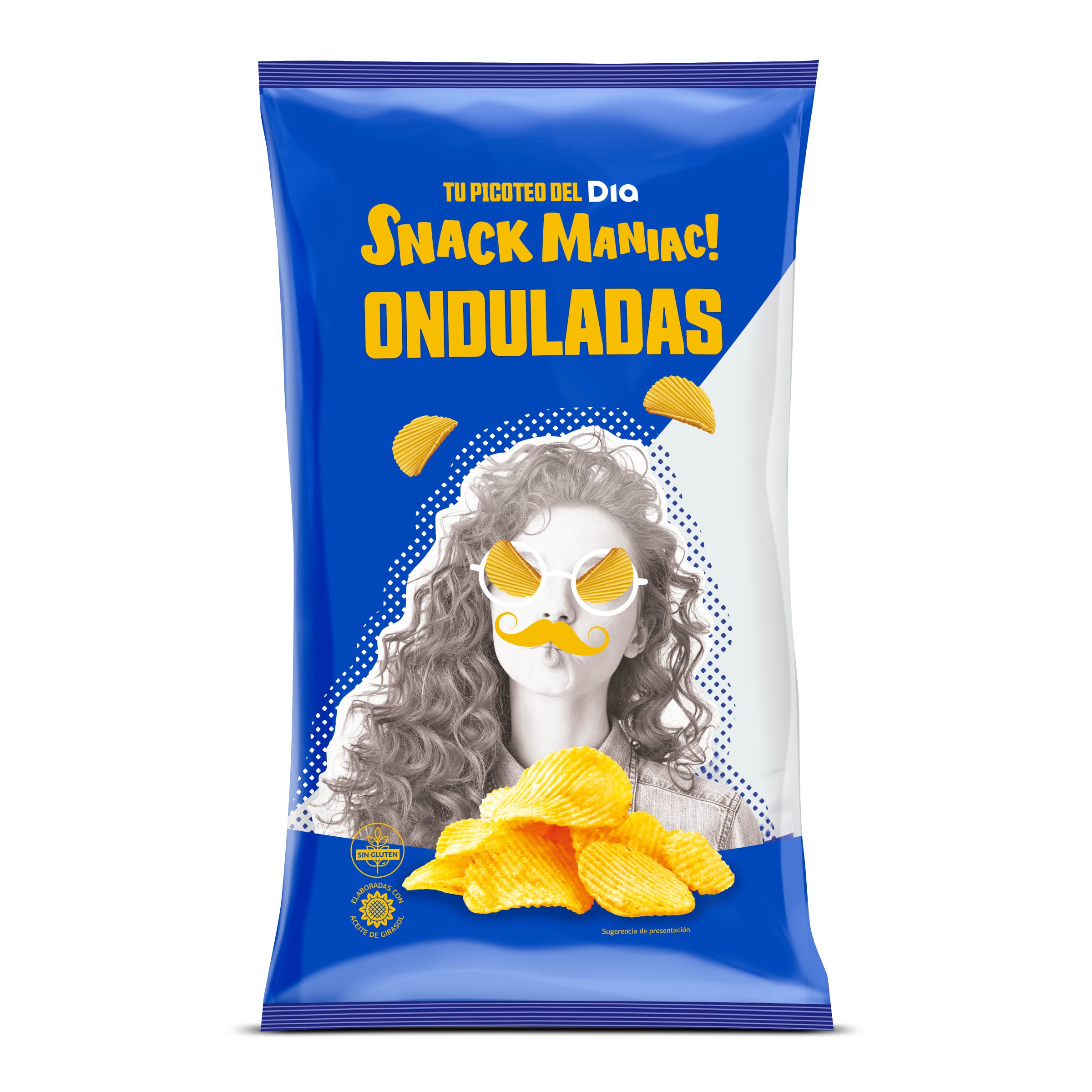 DIA SNACK MANIAC patatas fritas onduladas bolsa 180 gr