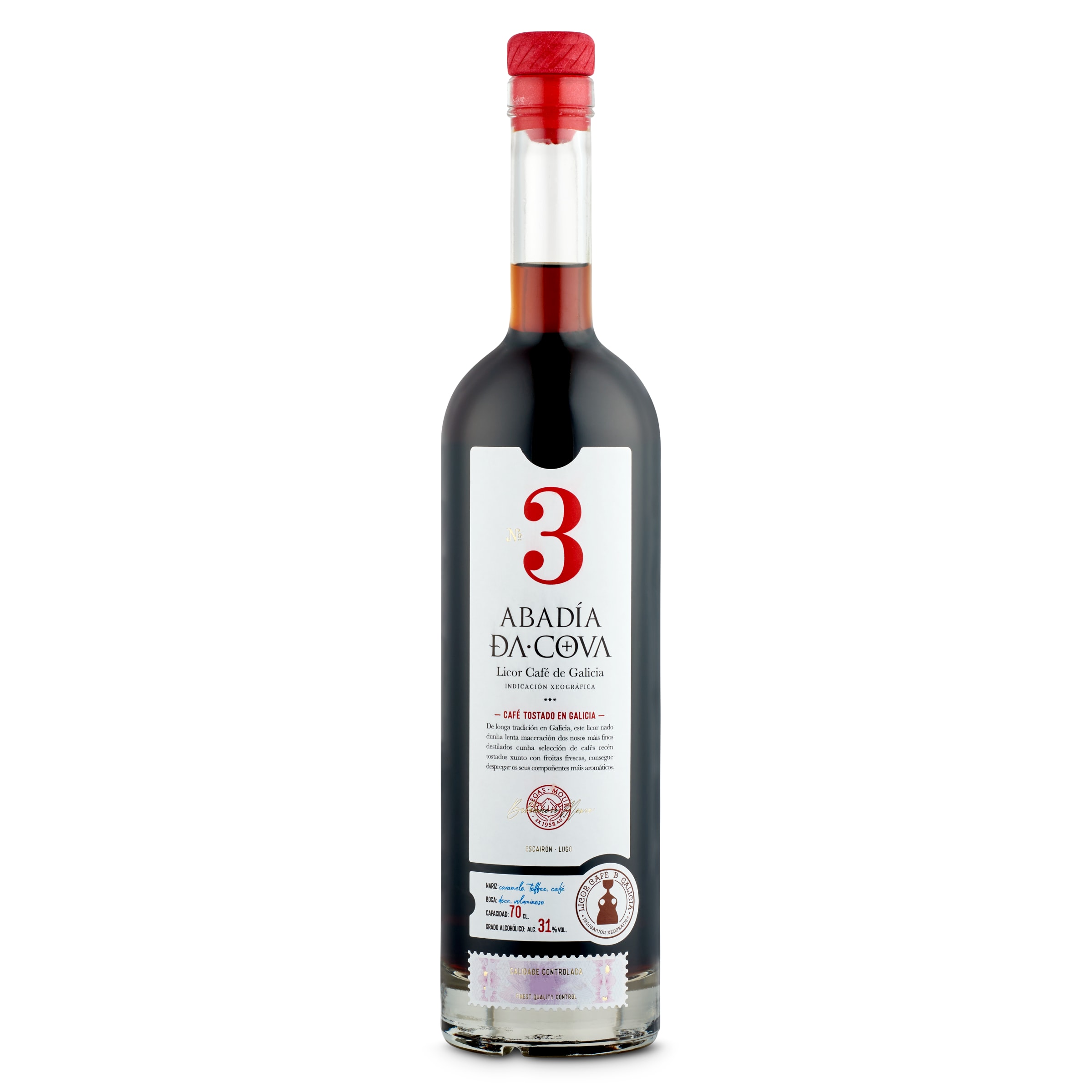 ABADIA DA COVA licor de café botella 70 cl