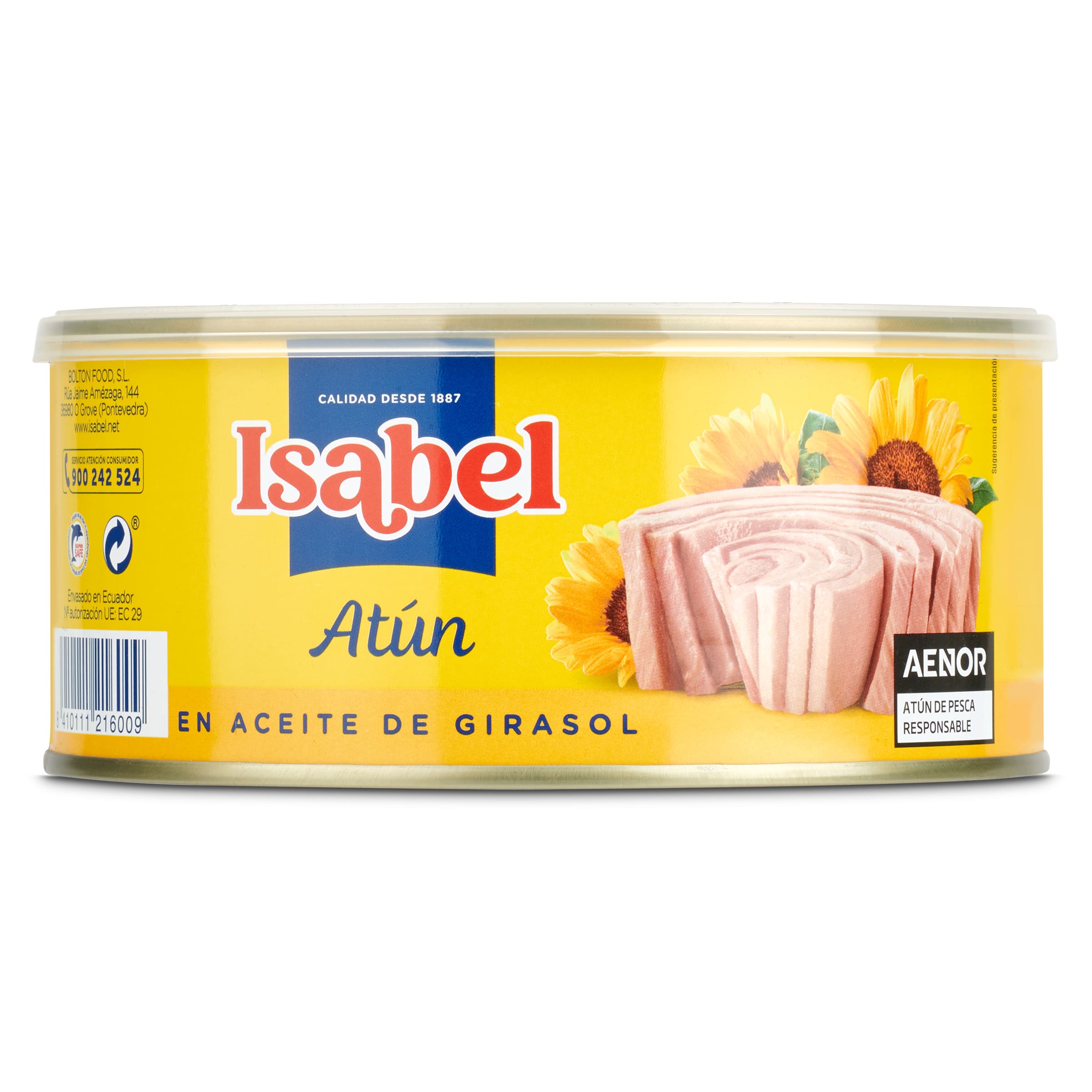 ISABEL atún en aceite de girasol lata 650 gr
