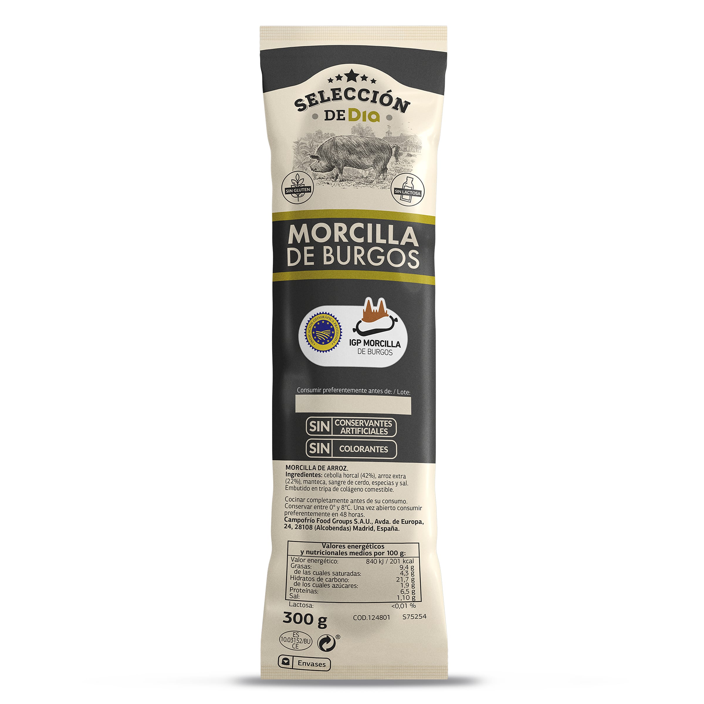 SELECCIÓN DE DIA morcilla de Burgos pieza 300 gr
