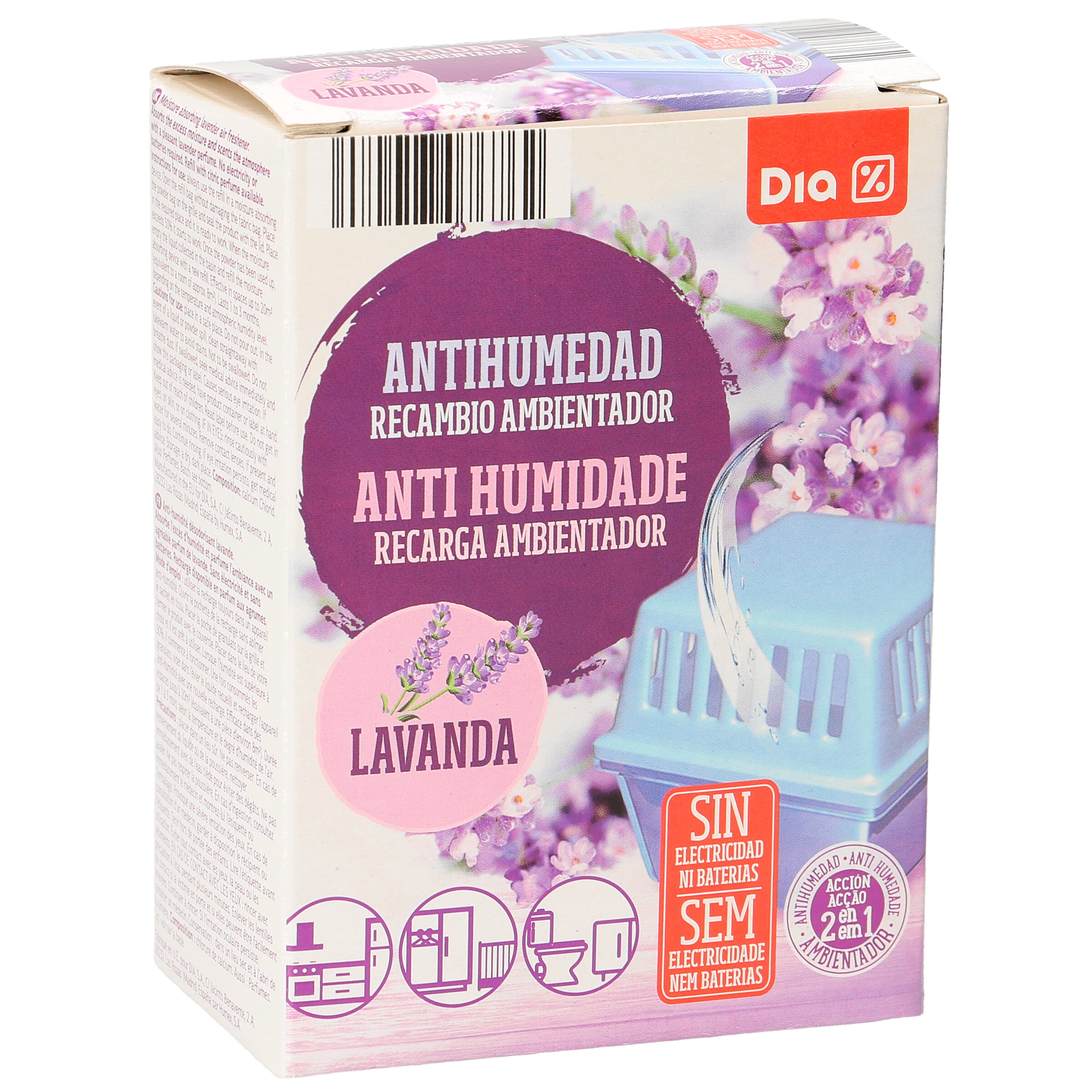 DIA antihumedad aroma lavanda recambio 1 ud