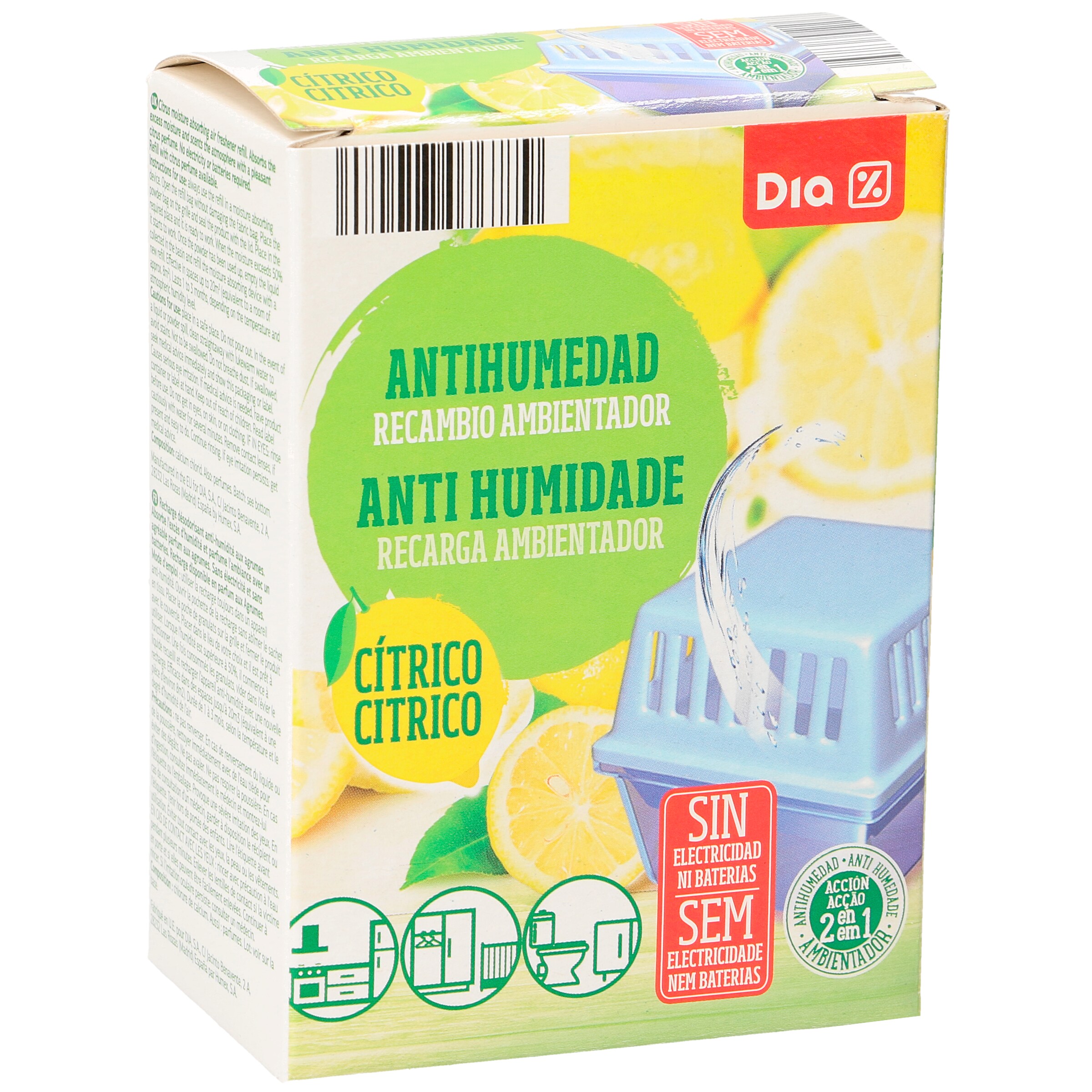 DIA antihumedad aroma cítrico recambio 1 ud