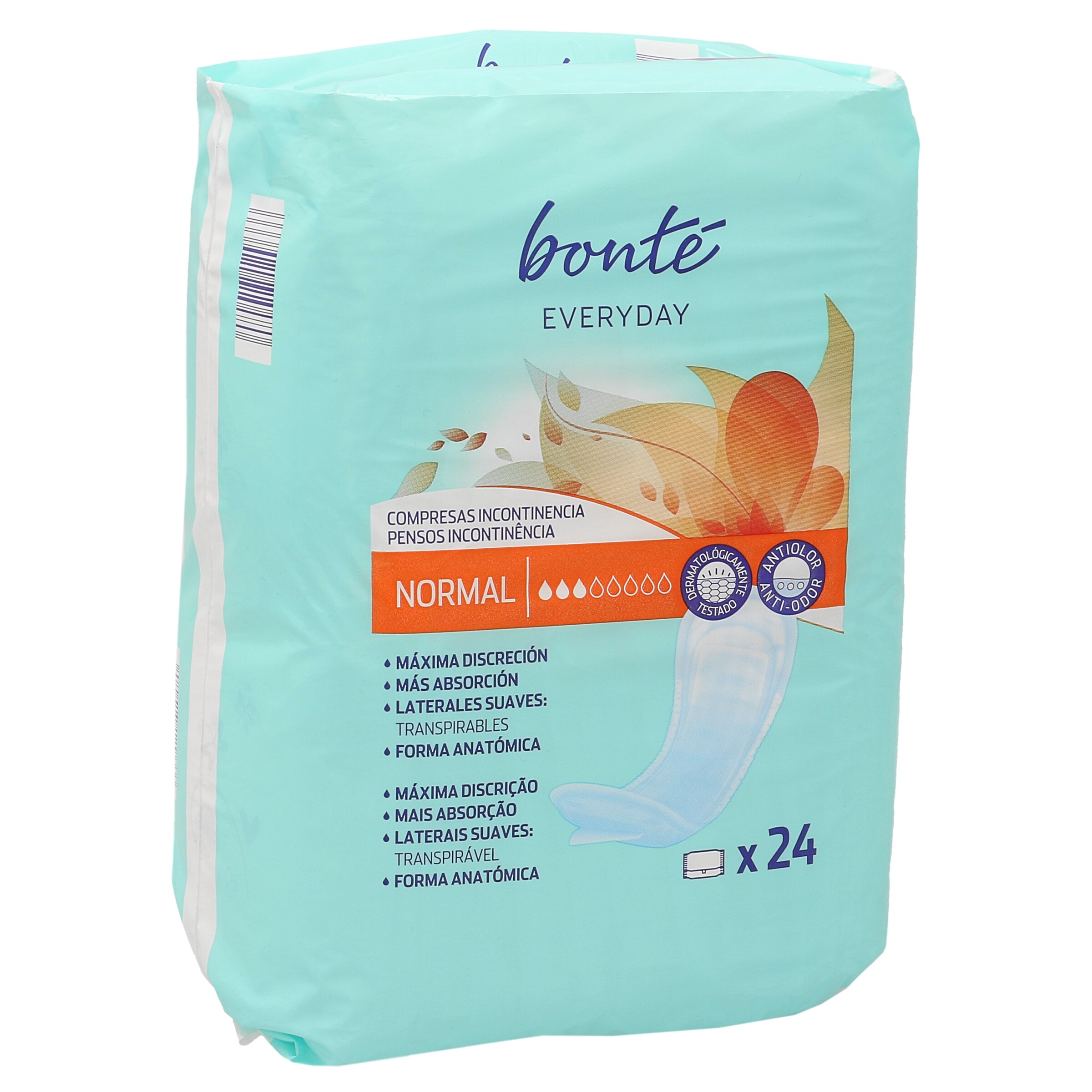 BONTE compresas de incontinencia normal bolsa 24 uds