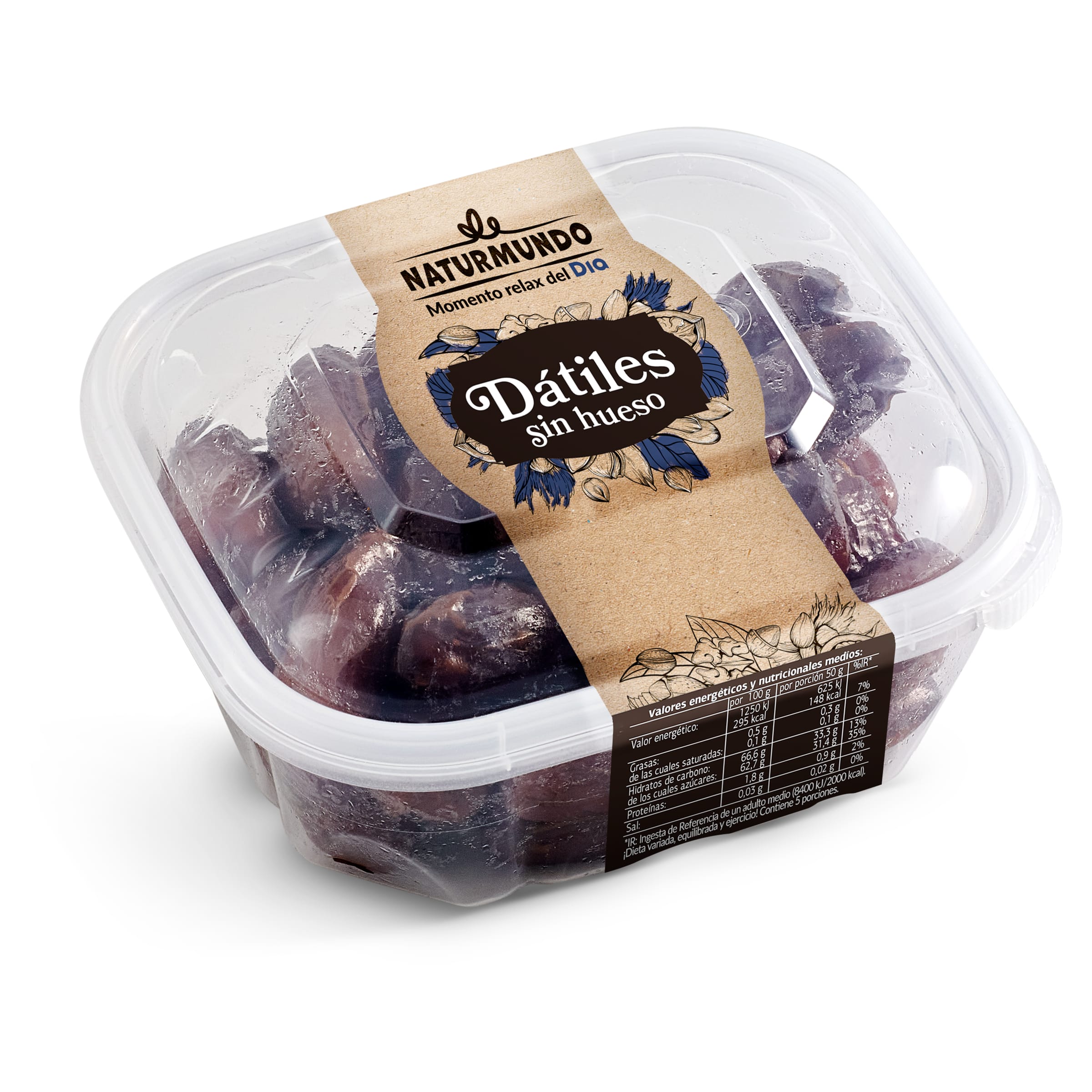 DIA NATURMUNDO dátiles sin hueso 250 gr