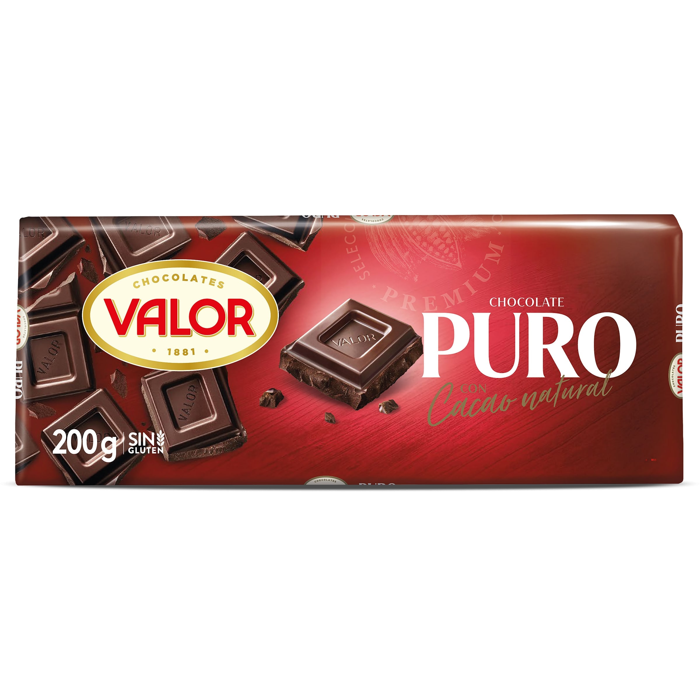 Chocolate puro Valor 200 g