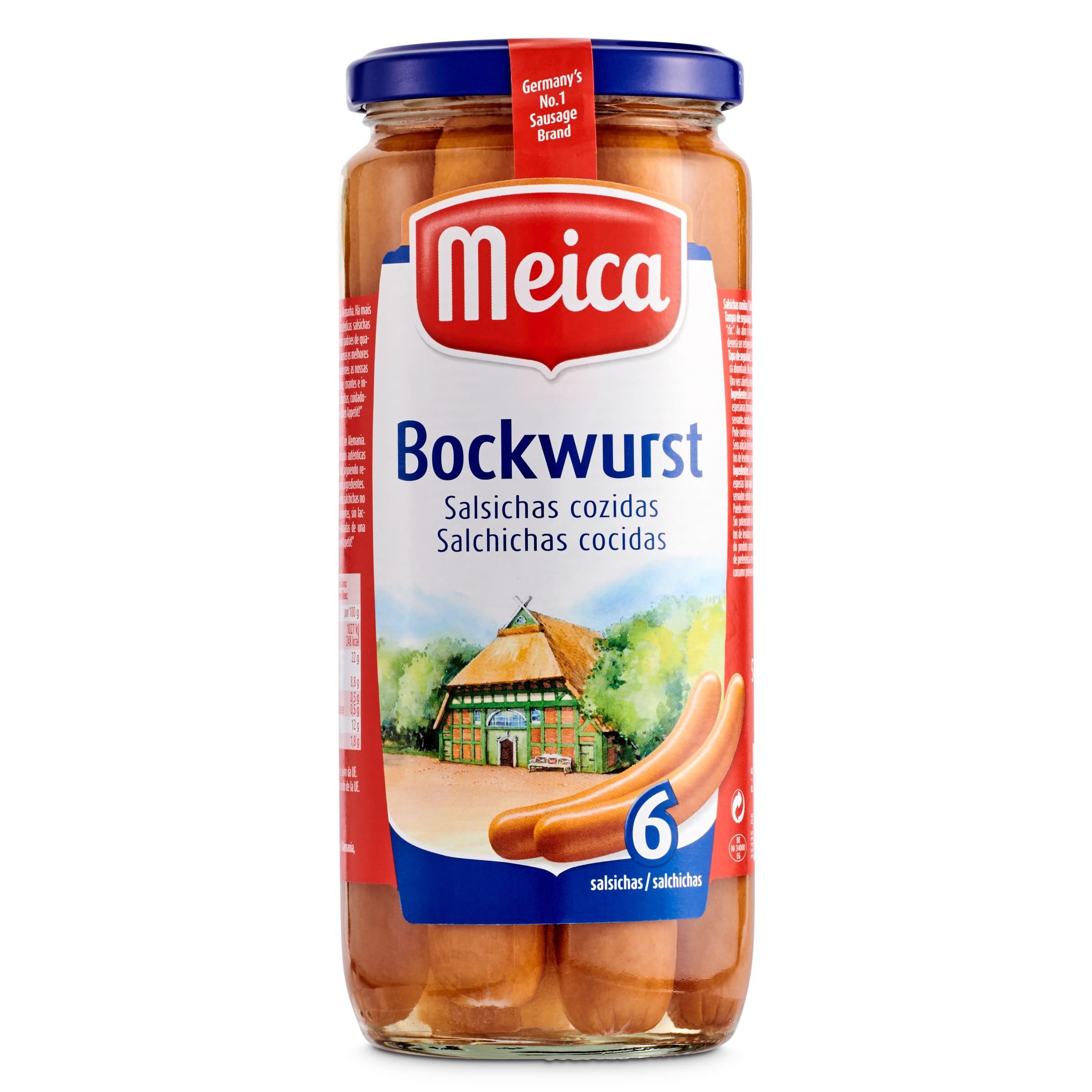 MEICA salchichas cocidas bockwurst frasco 250 gr
