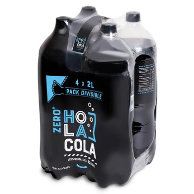 Refresco de cola zero Hola Cola de Dia pack 4 x 2 l-0 Refresco de cola zero Hola Cola de Dia pack 4 x 2 l-0