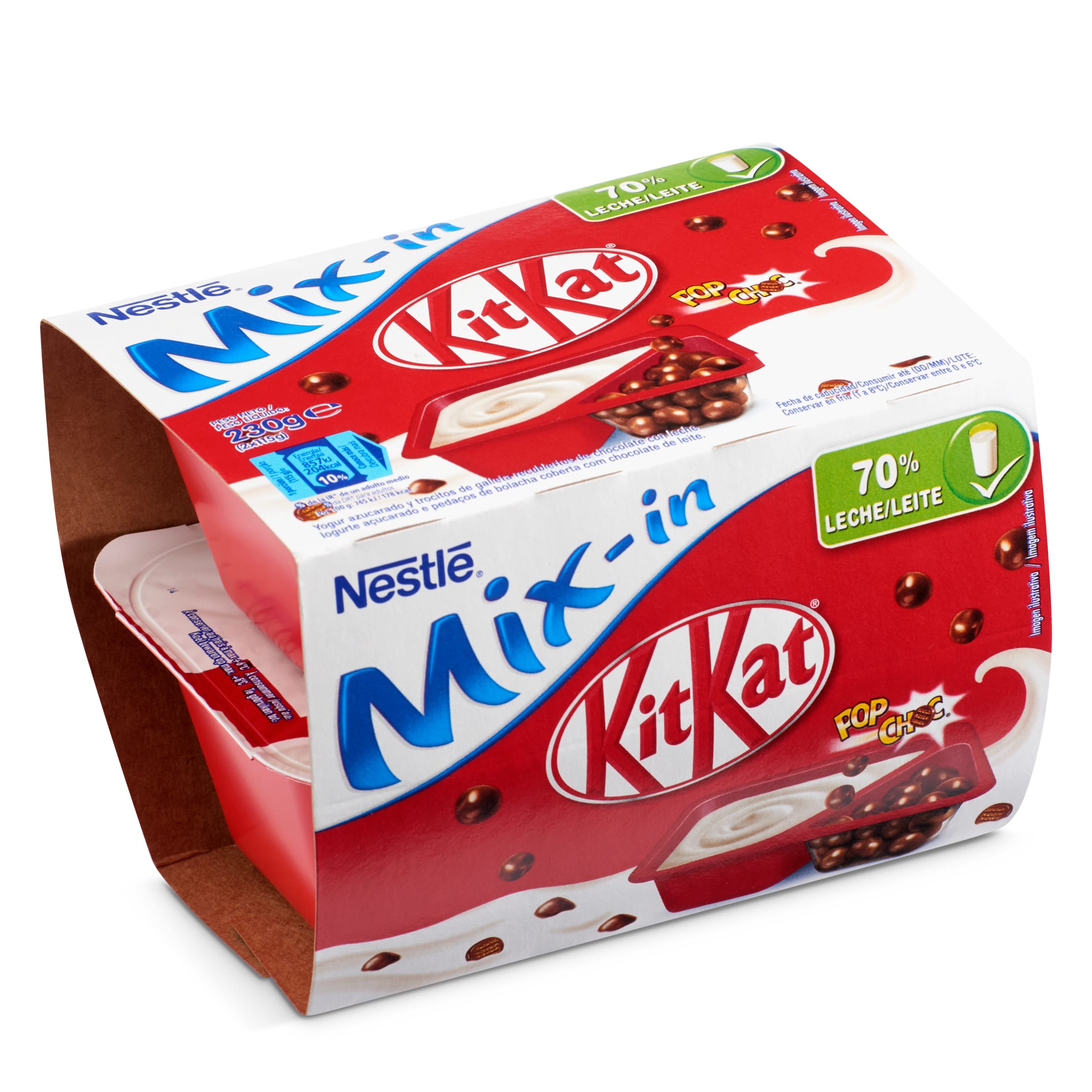 NESTLE bicompartidos KIT-KAT pack 2 x 115 gr