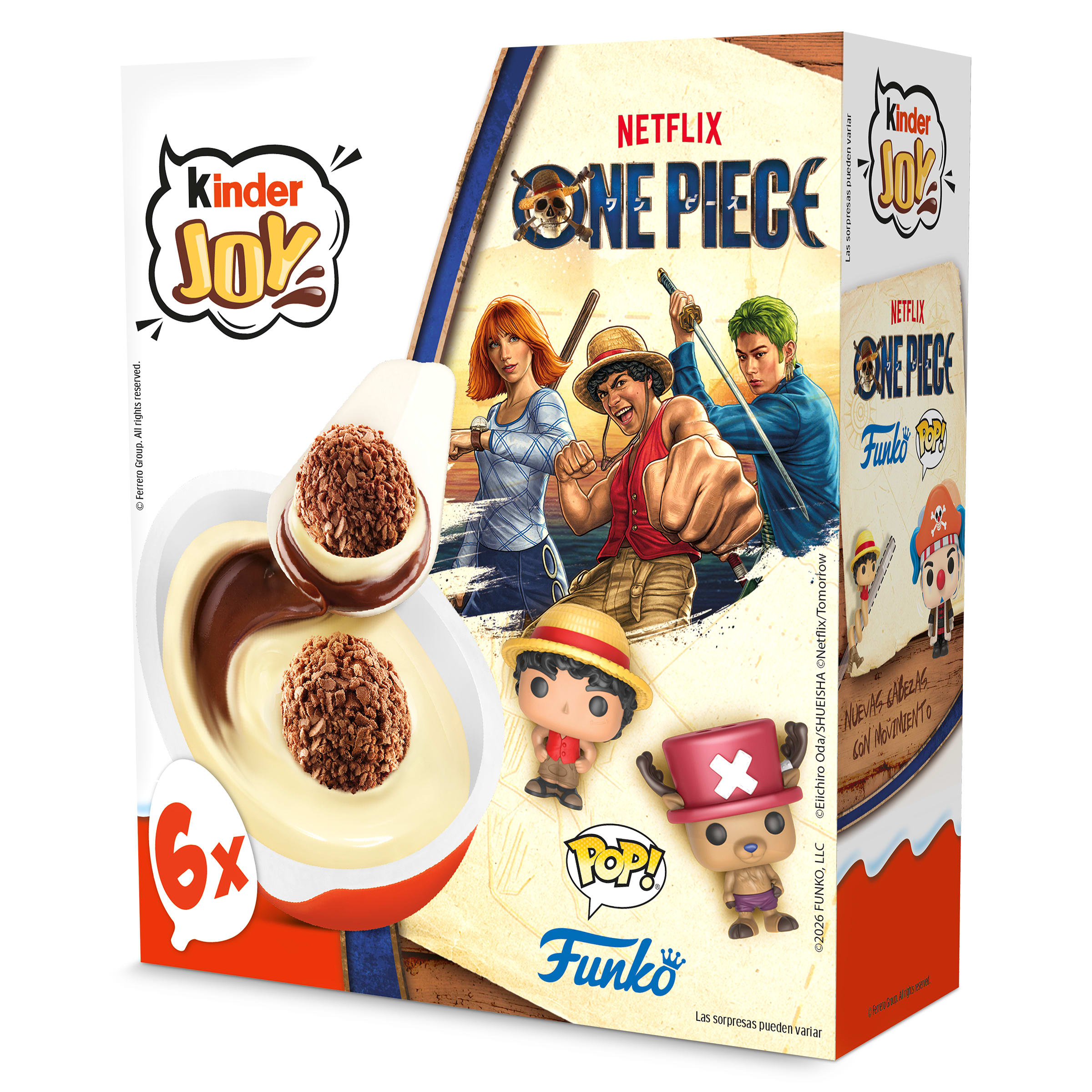 Kinder joy 6 unidades 198 g