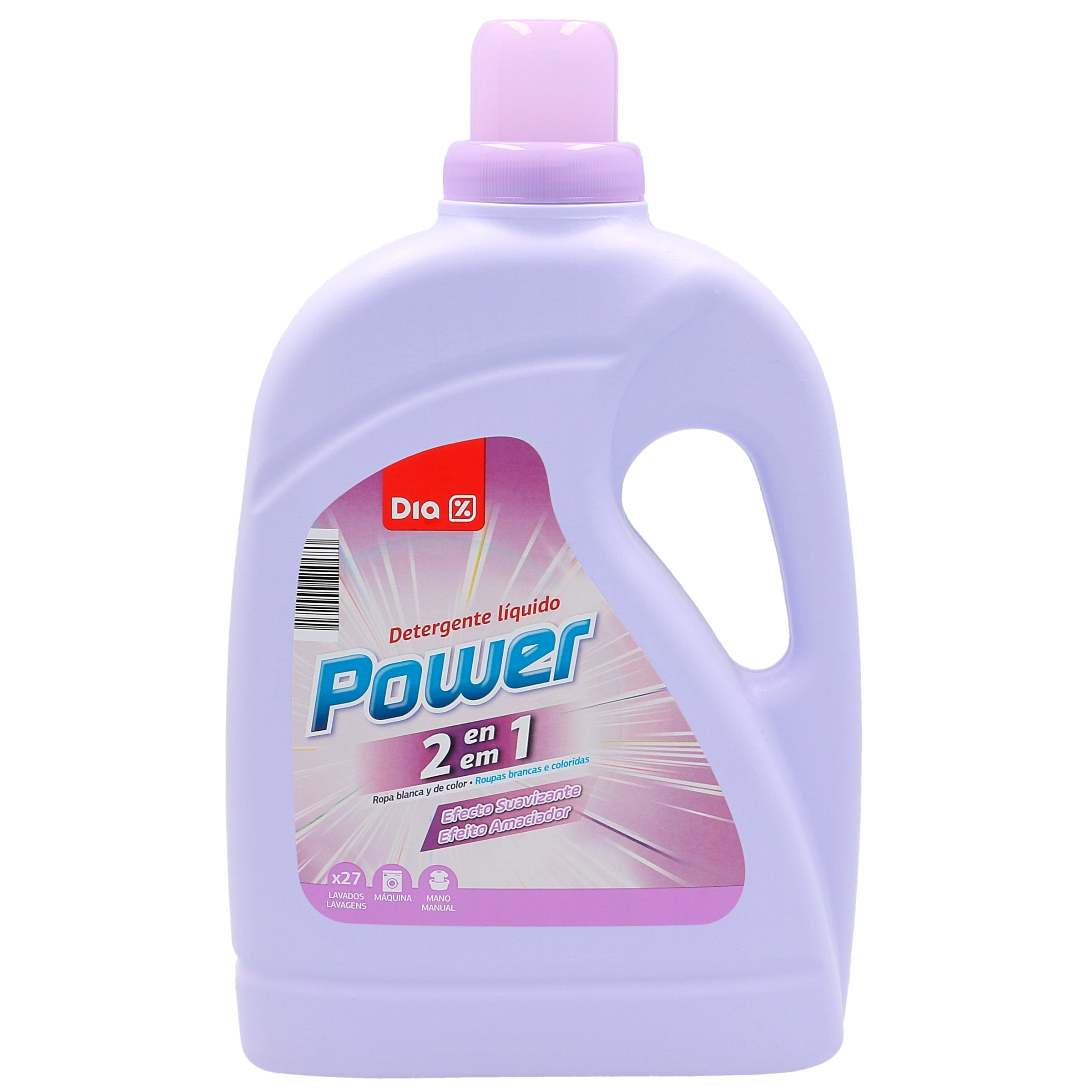 Detergente líquido 2 en 1 DIA DIA BOTELLA 27 LV - Supermercados DIA