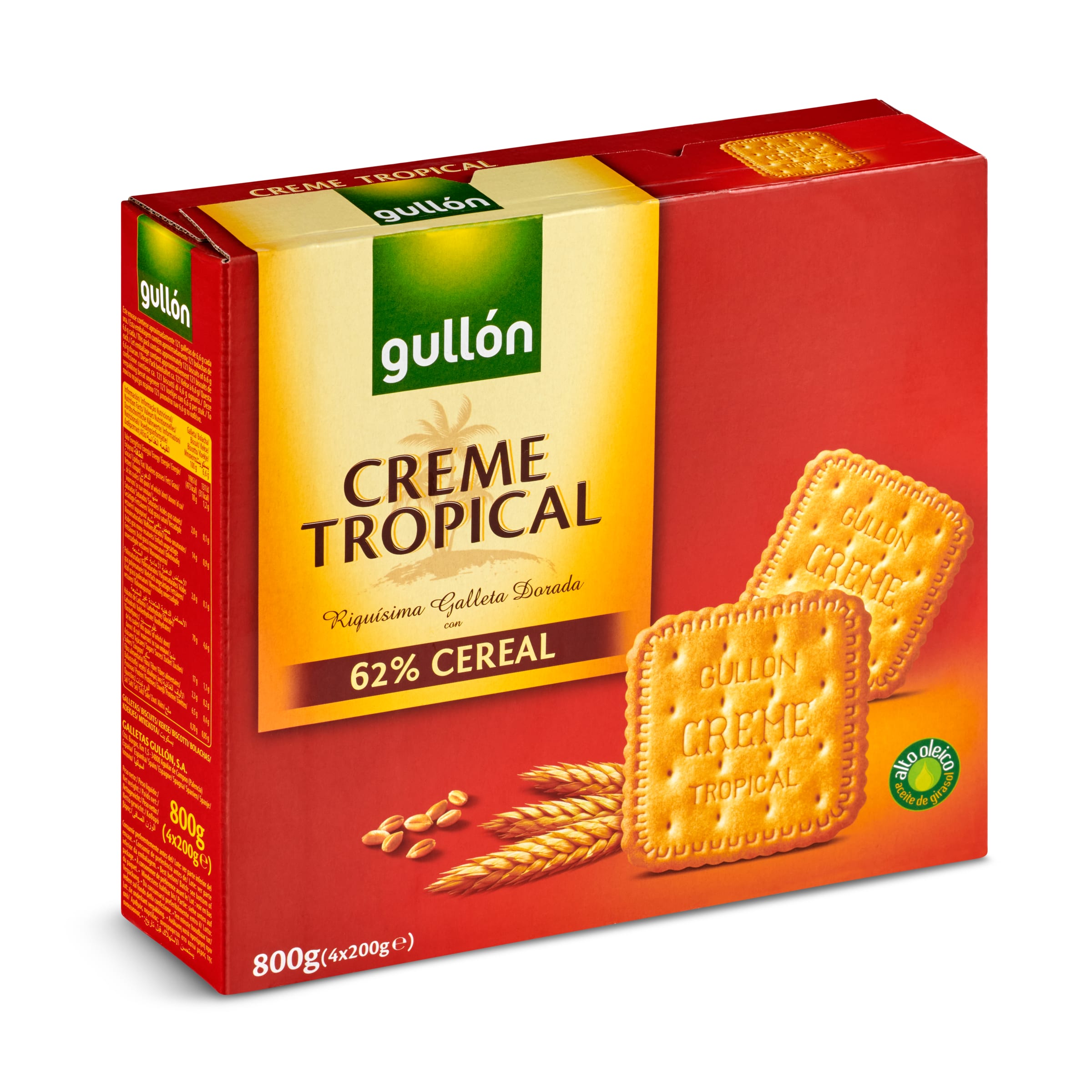 GULLÓN galletas creme tropical caja 800 gr