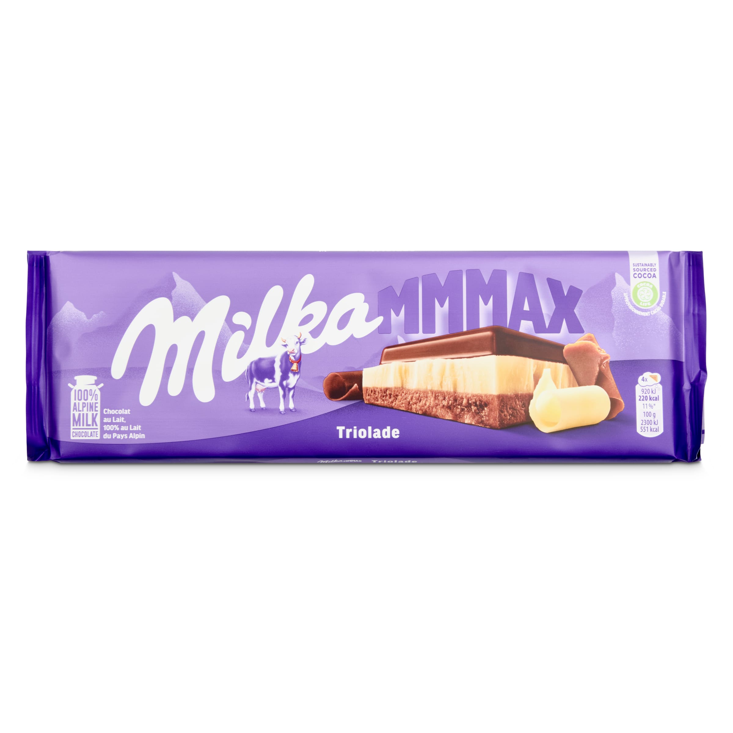 MILKA chocolate triolade tableta 280 gr