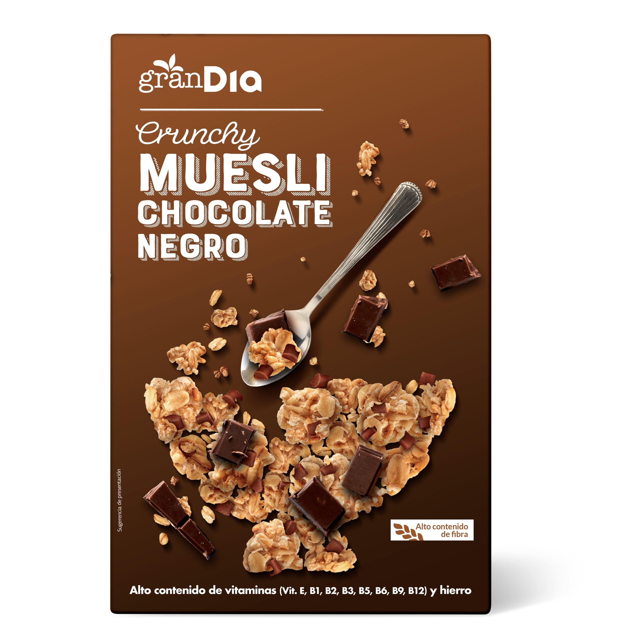 Muesli crujiente con chocolate Gran Dia caja 500 g - Supermercados DIA