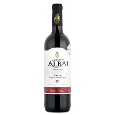 Vino tinto crianza D.O. Rioja Castillo de Albai botella 75 cl-0