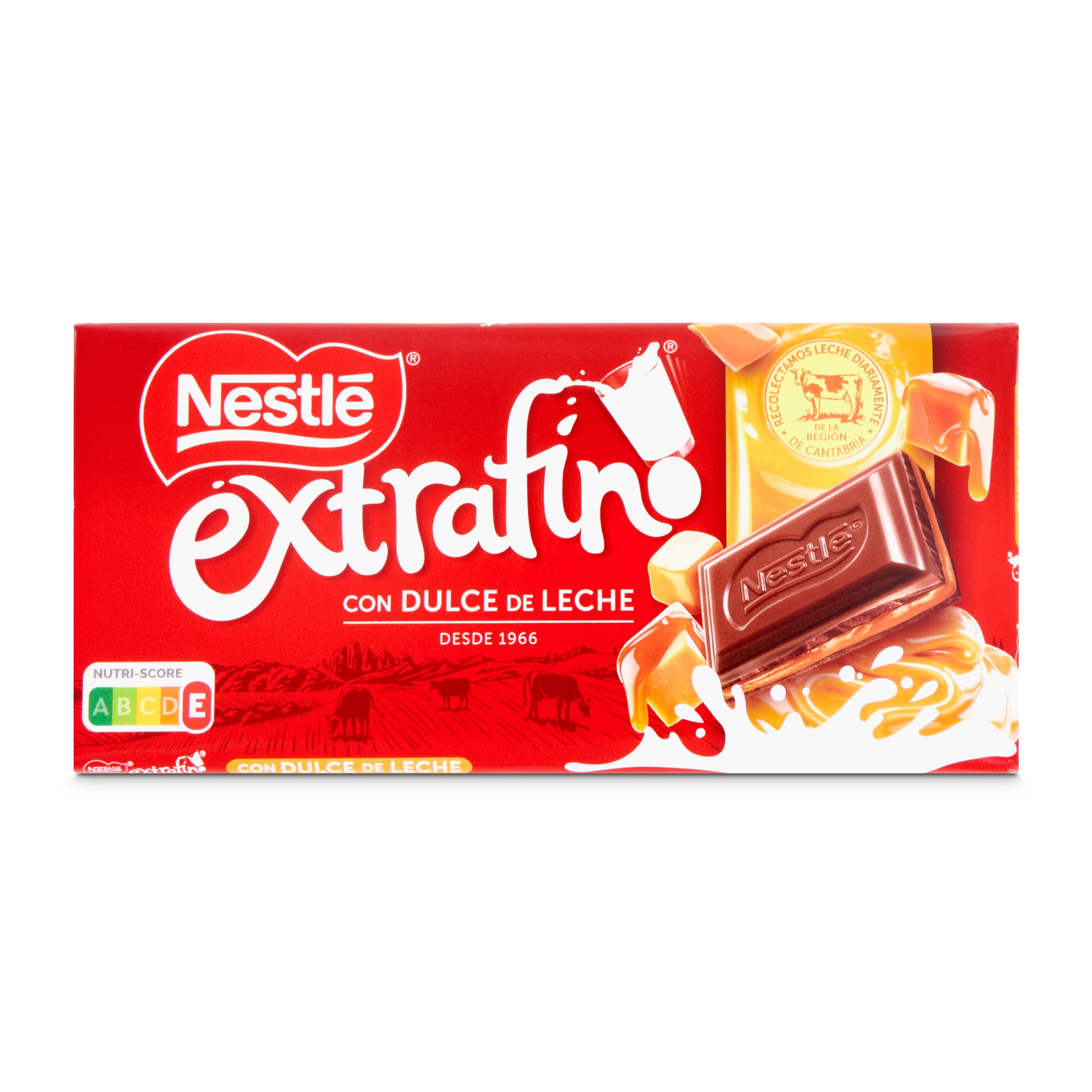 NESTLE chocolate extrafino dulce de leche tableta 120 gr