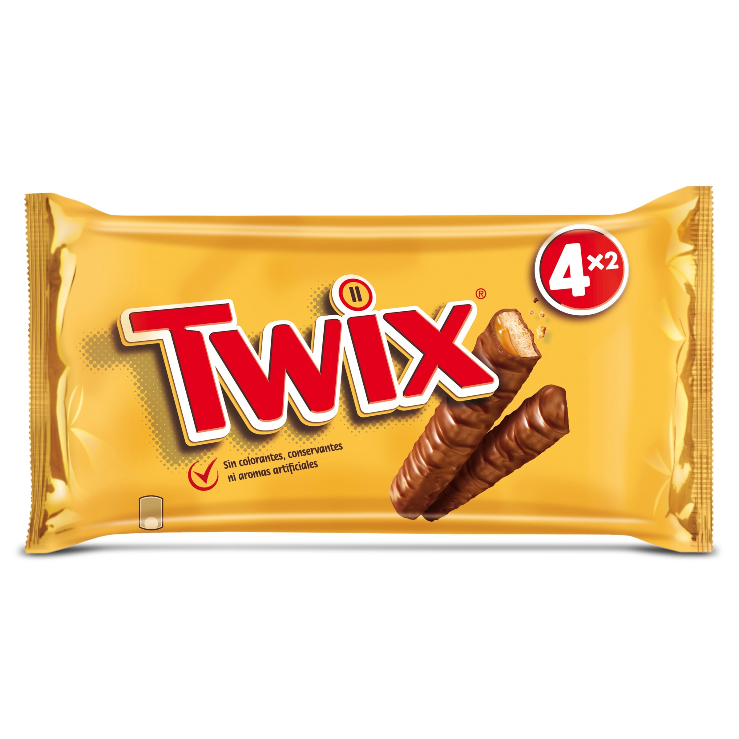 TWIX barritas rellenas de caramelo con chocolate con leche 200 gr