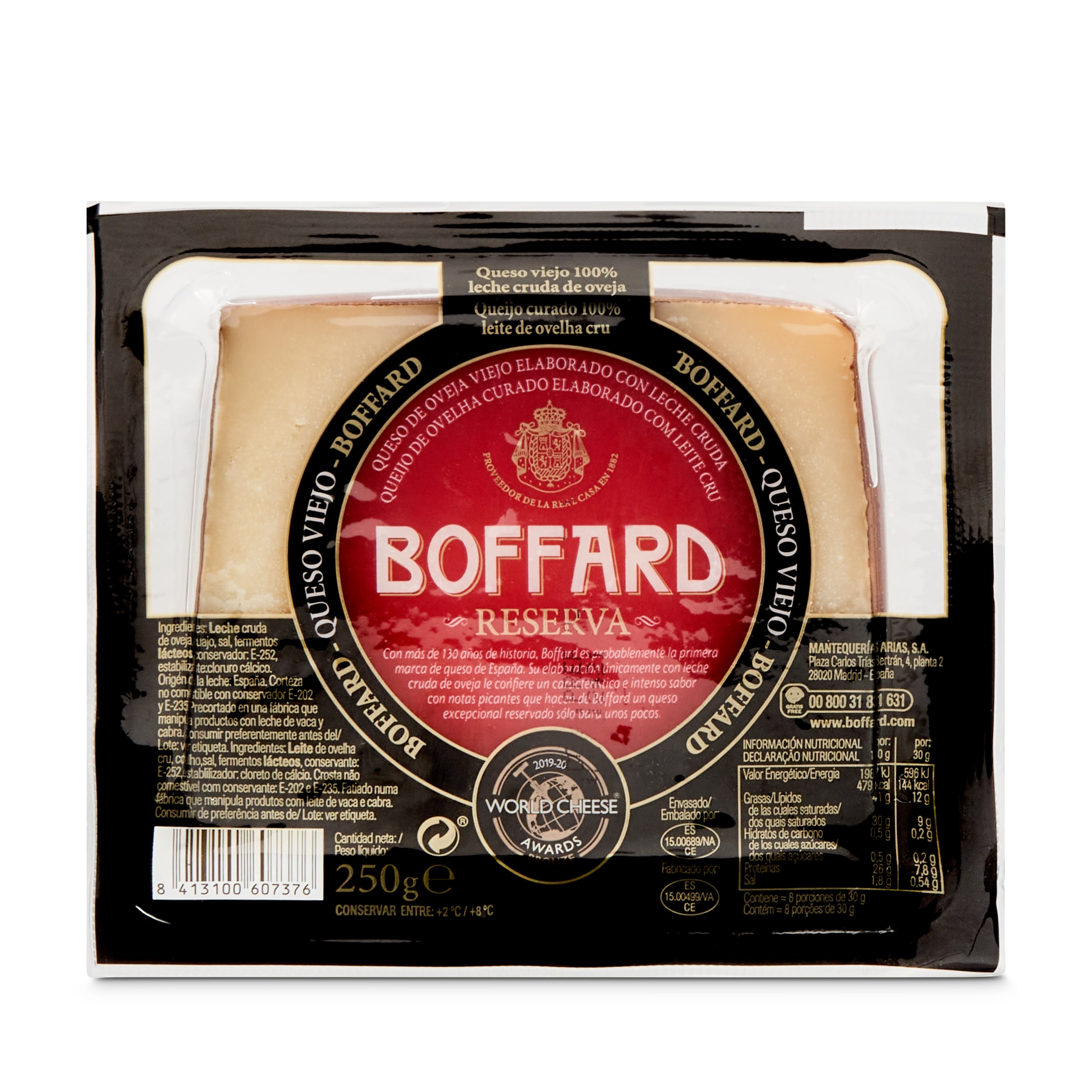 BOFFARD queso de oveja curado reserva cuña 250 g