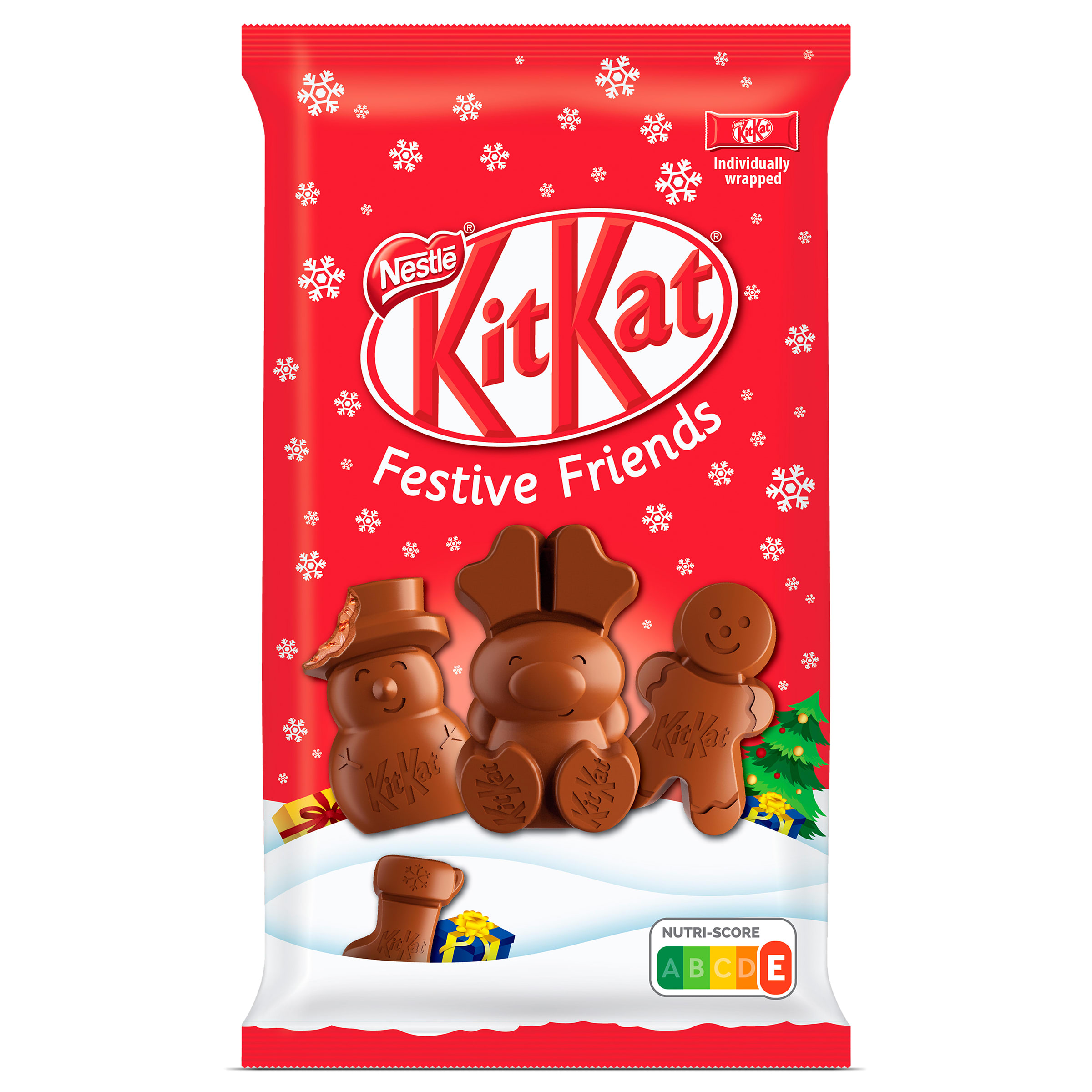 Figuras de chocolate festive Kit Kat bolsa 147 g