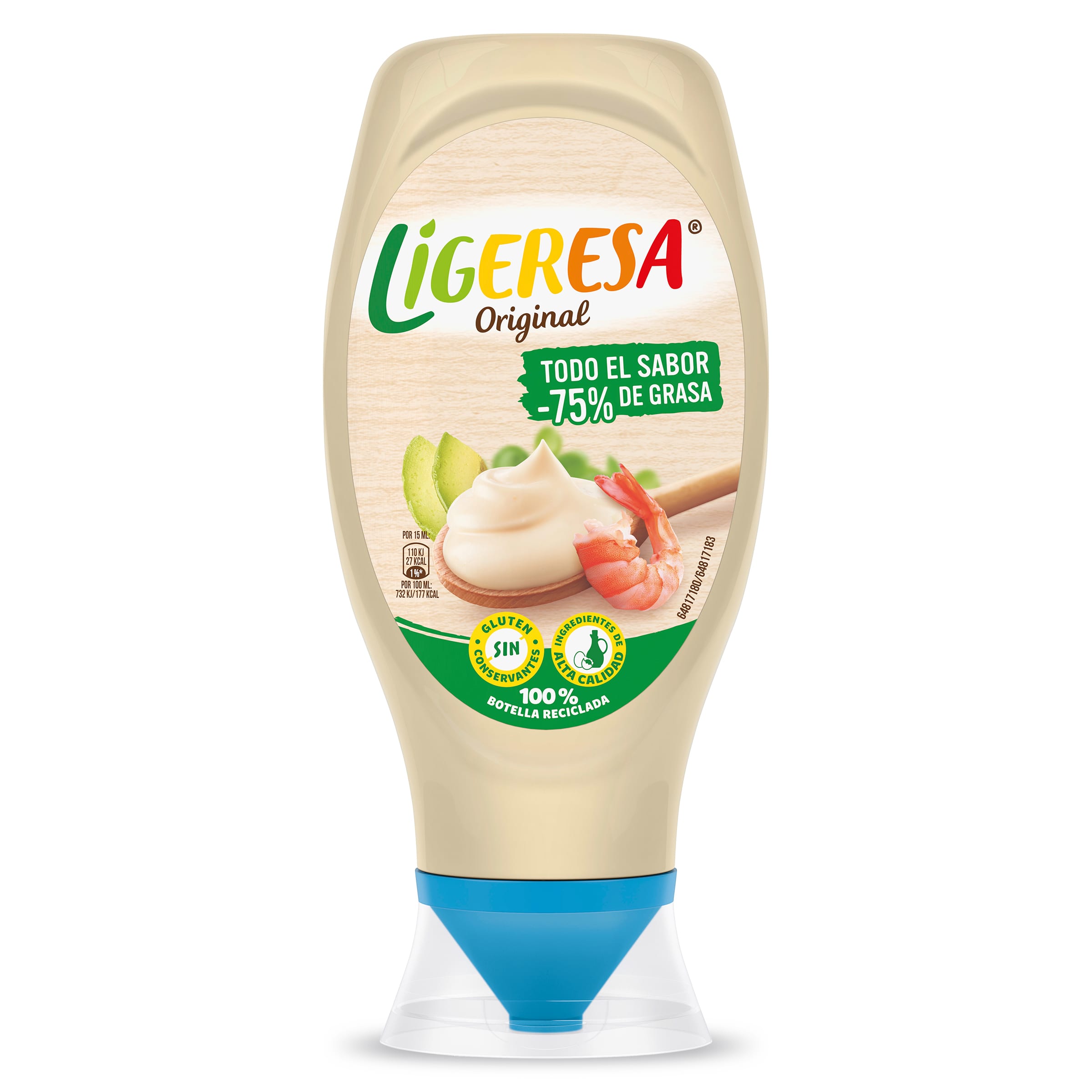 LIGERESA salsa top down bote 430 ml